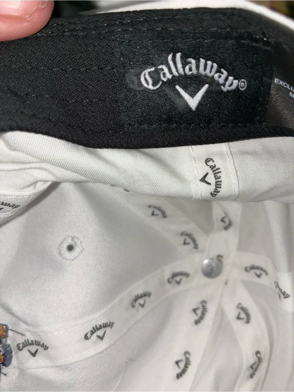 Callaway Cream Golf Embroidered Golfer Cap